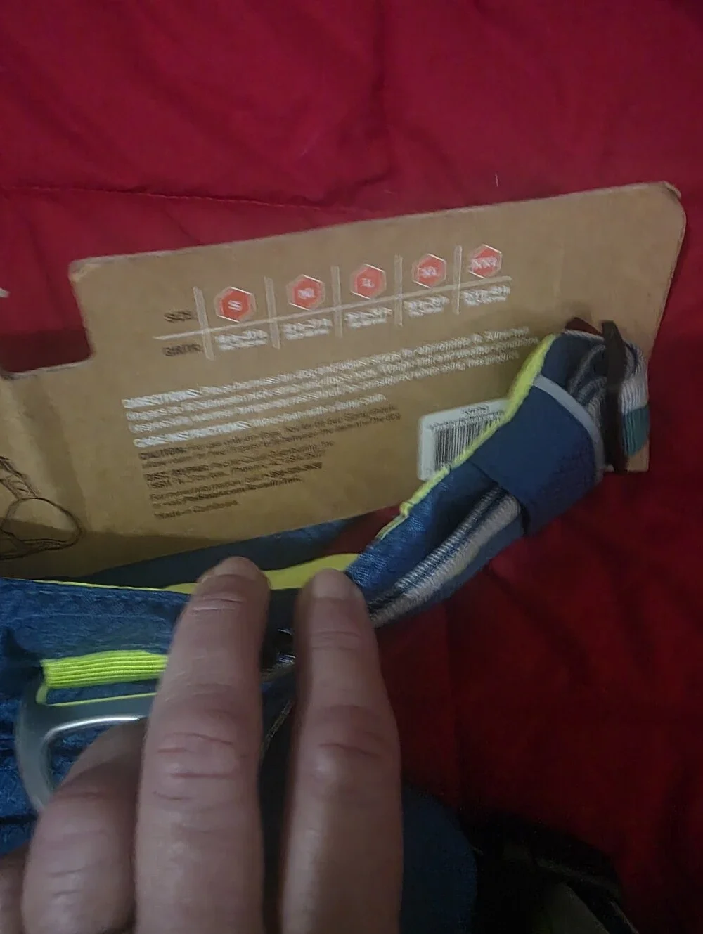 Arcadia Trail Lightweight Dog Harness in Blue & Neon Yellow NWT 🐾